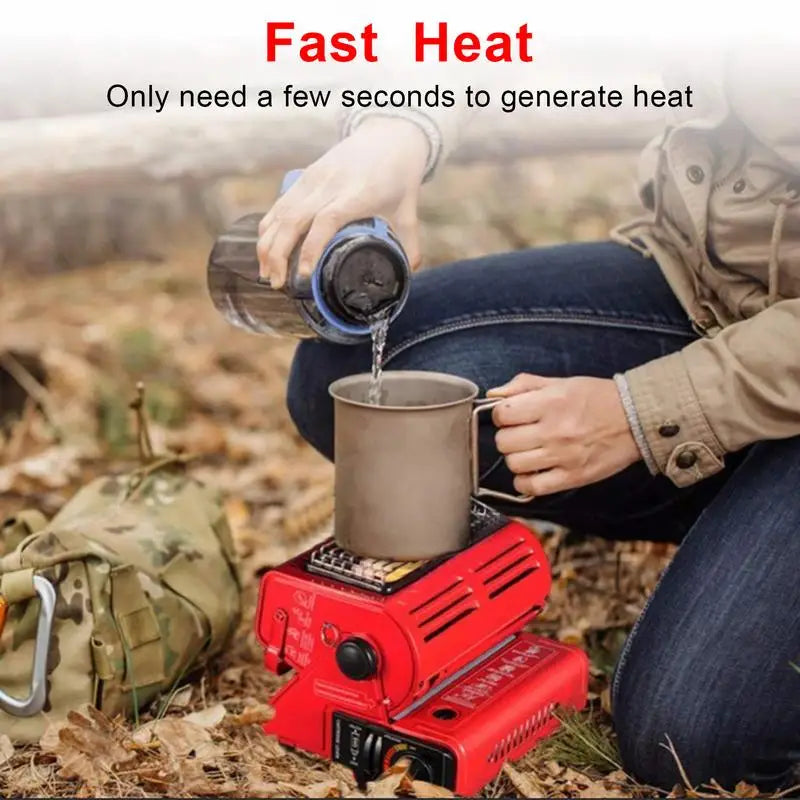 1.3KW New Outdoor Cooker Portable Gas Heater Travel Camping Hiking Picnic Equipment Dual-Purpose Stove Heater For Garden Patio