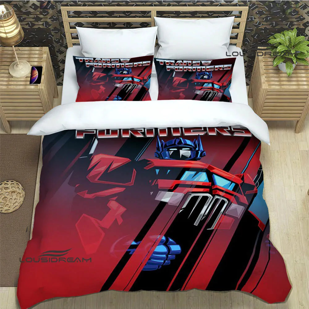 T-Transformers Cartoon Bedding Sets exquisite bed supplies set duvet cover bed comforter set bedding set luxury birthday gift