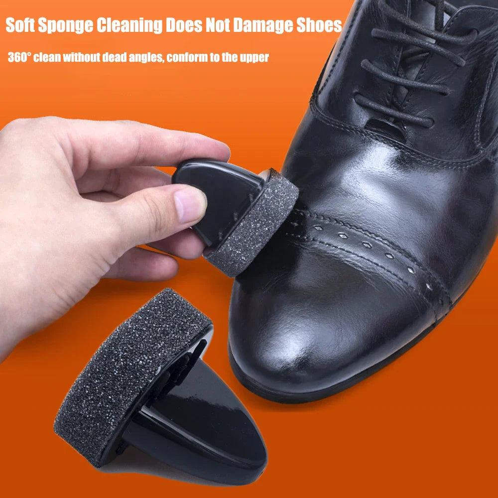 Sponge Shoe Brush Cleaner for Leather Bags/Sofas/Jackets and Shoe Care Kit Sneakers Cleaning Accessories for Shoes Polish Wax