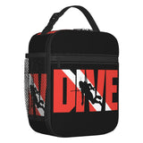 Scuba Diving Insulated Lunch Bags for Women Adventure Ocean Dive Diver Portable Cooler Thermal Bento Box Work School Travel