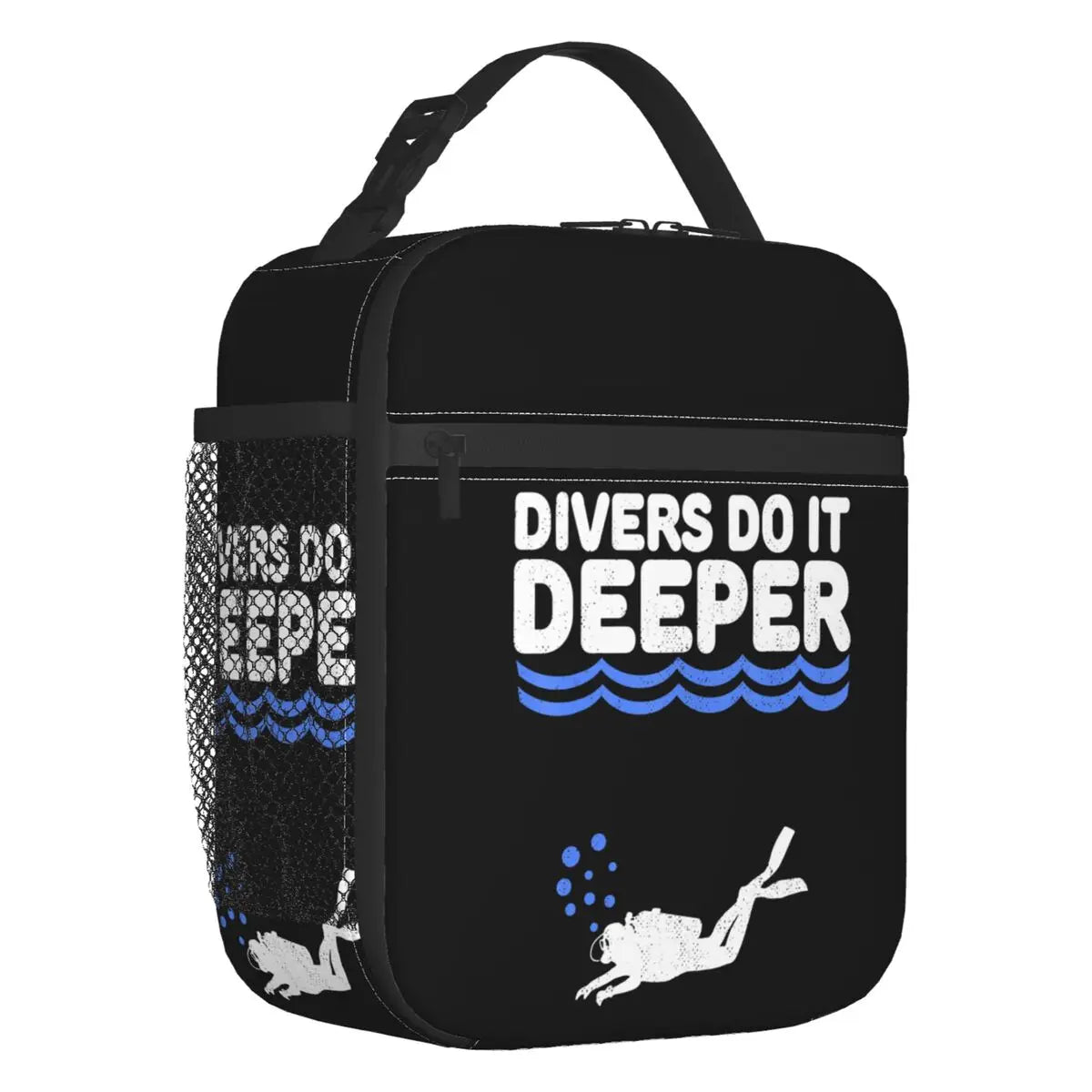 Scuba Diving Insulated Lunch Bags for Women Adventure Ocean Dive Diver Portable Cooler Thermal Bento Box Work School Travel