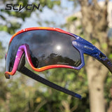 Scvcn Mens Photochromic Sunglasses Cycling Glasses Mountain Bike Goggles Women Baseball Eyewear Bicycle Glasses Outdoor Sports