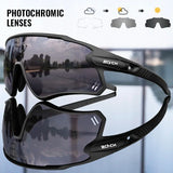 Scvcn Mens Photochromic Sunglasses Cycling Glasses Mountain Bike Goggles Women Baseball Eyewear Bicycle Glasses Outdoor Sports