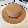 Spring and Summer Women's Sun Straw Hat Sun Protection Large brim Bamboo Hat Belt Buckle Fashion Fisherman Hat Cap G38