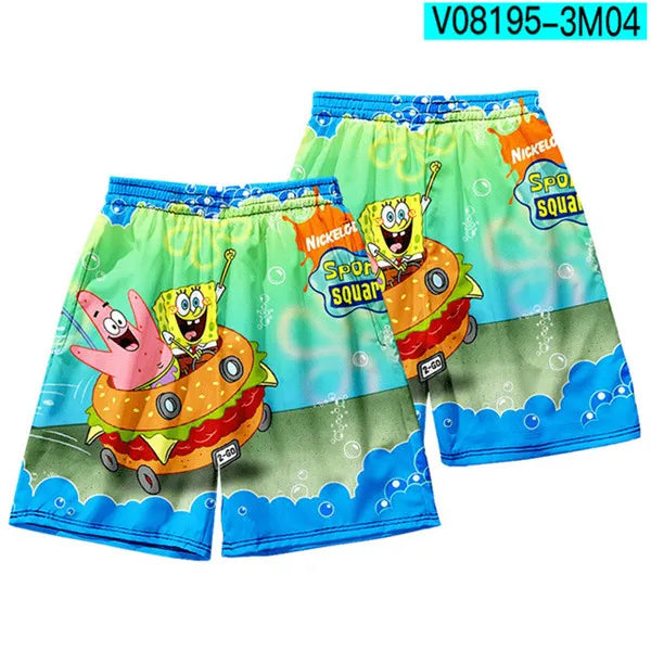 Anime Patrick Star shorts Boys Sports Shorts Fitness Basketball Beach Pants Squidward Tentacles Travel College Casual Gym shorts