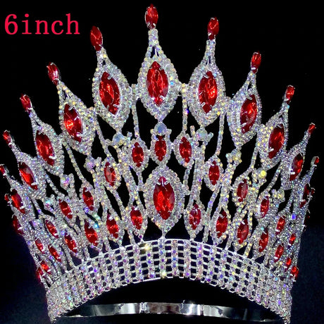 Miss Universe  Wedding Crown Queen Rhinestone Tiara Party Stage Show Hair Jewelry for Pageant