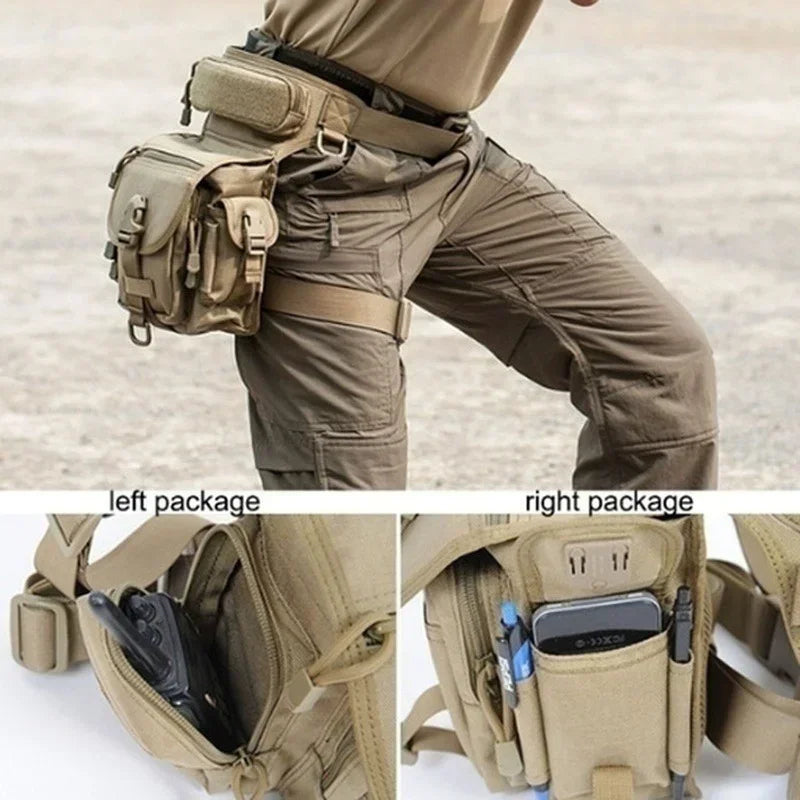 Fishing Bags Rod Holder Backpack for Men Waterproof Pouch for Fishing Storage Cross Body Sling Bag Military Outdoor Lure Bag