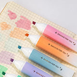 Metallic Glitter Highlighters Pen, Chisel Tip Marker Pen, Water Based, Dry Fast Easy to Hold, for Study Notes School Office