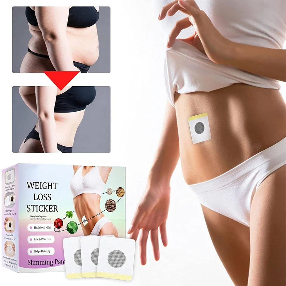 30PCS Fever Paste Slimming Body Sculpting Tight Lazy Person Slimming Energy Paste Fever Navel Paste Health Care