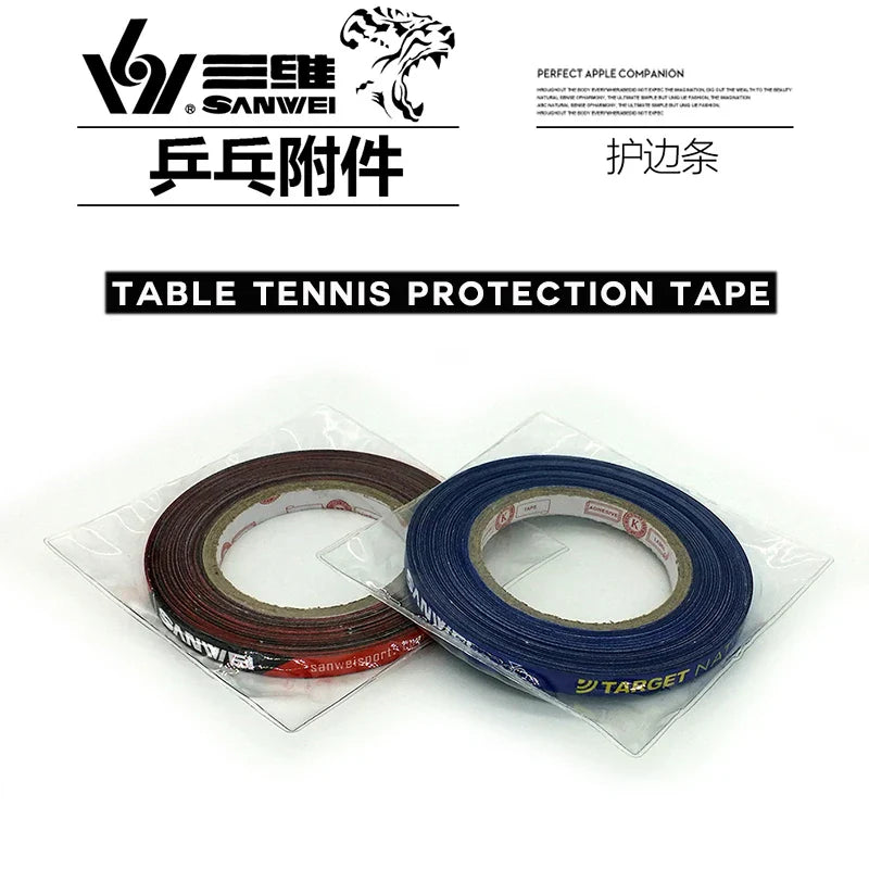 1cm*25M SANWEI Table Tennis Racket Edge Tape Side Protector Original TARGET National Ping Pong Bat Protective Tape Accessories