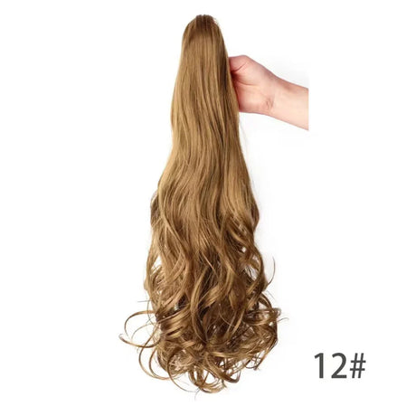 Ponytail Extension Wavy Curly Ponytail Hair Extension Synthetic Hair Extensions Ponytail Drawstring Hairpieces for Women