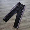 New style  Purple Stripe Needles Sweatpants Men Women White Embroidered Butterfly Awge Needles Drawstring Track Pants