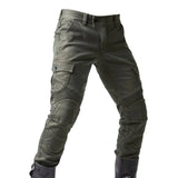 2024 New Motorcycle Black Men Jeans Upgrade Extension Protector Detachable Racing Road Rider Four Seasons Casual Fashion Pants