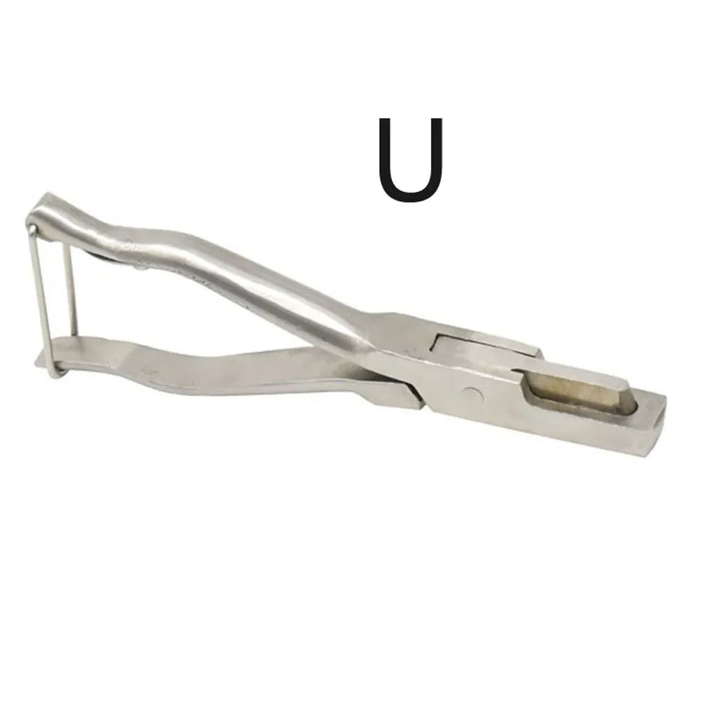 1 Pcs Stainless Steel U-shaped And V-shaped Ear Tongs Pliers Missing Pig Ear Tag Pliers Pig Equipment Farm Animals