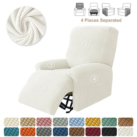 Polar Fleece Recliner Sofa Cover Elastic All Inclusive Boy Chair Cover Relax Armchair Sofa Cover Furniture Cover For Living Room