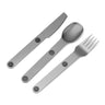 3-In-1 Camping Utensils Set Hot Sale Connect Magnetic Cutter Fork Spoon Flatware Camping Cutlery Travel Carry Kits Parts