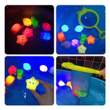 Children's bath toys Induction water play light-up animal bathroom toys light net fishing turtle coax baby