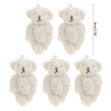 15Pcs/10/5Pcs Kawaii Small Bears Plush Soft Toys Pearl Velvet Dolls Gifts Mini Teddy Bear for Key Ring Girl Gift Women Favorite