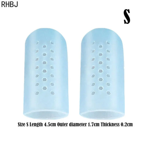 2Pcs=1Pairs Silicone Finger Toe Cap Protector Cover Thumb Sleeve Corn Blisters Pain Relief Toe Tube Bunion Correction Foot Care