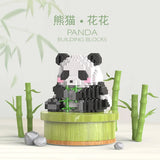 Mini 3D Animal Huahua Panda Building Blocks Model Micro Bricks Model Figures Educational Toy For Children Birthday Gift Girl