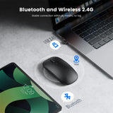 Wireless Mouse Computer Bluetooth Mouse Silent PC Mause Rechargeable Ergonomic Mouse 2.4Ghz USB Optical Mice For Laptop PC