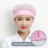 Black Adjustable Food Service Net Hat Kitchen Work Hats Canteen Restaurant Cook Caps Bakery Baking Workshop Breathable Work Cap