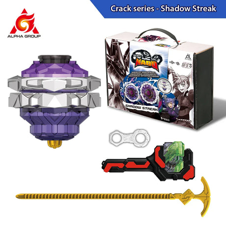 Infinity Nado 3 Original Crack Series Split 2 In1 Spinning Top Metal Nado Gyro Battle With Launcher БейБлэйд Anime Kids Toy Gift