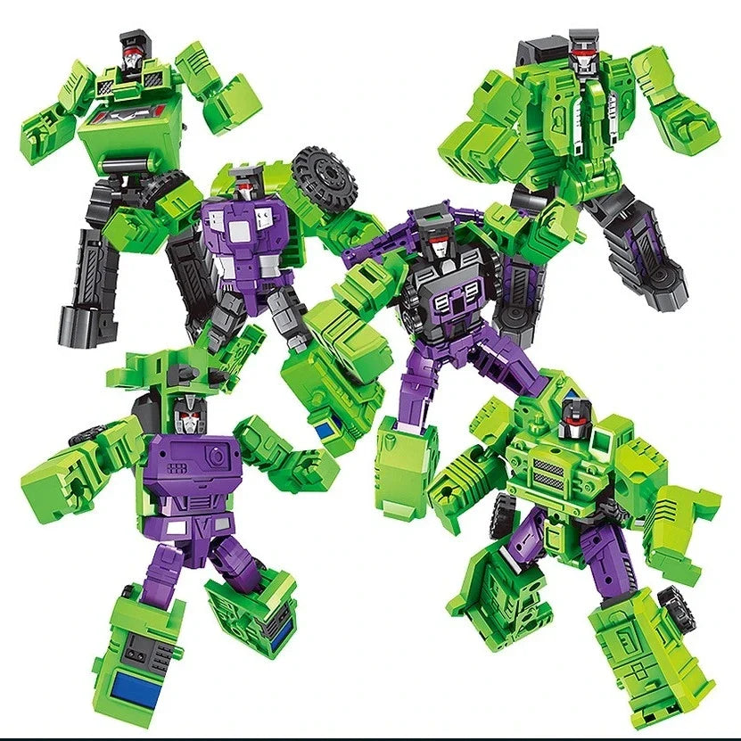 Transformation 6 in 1 Model MINI Devastator 22CM Action Figure Robot Plastic Toys BEST Gift Child Kid New