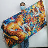 Van Gogh's Oil Painting Cashmere Scarf Women Winter Coffee House Print Wool Shawls and Wraps Ladies Cape Blanket Scarves New