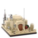 MOC Space Wars Desert Power Plant Desert Village Eisley-Cantina Slums Home Architecture Building Building Block for Child Gfit