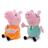 4Pcs/Set Peppa Pig Set Plush Toys George Pig Family Plush Doll Holiday Party Decoration Children's Toys Christmas Gifts