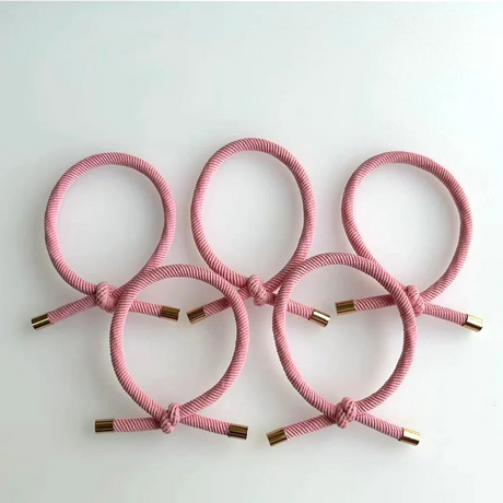 20PCS Stylish Women Elastic Hair Rubber Bands Bracelet Weaving Nylon Hairband For DIY Making Hair Tie Bracelet Accessories