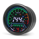 Universal Motorcycle Digital Speedometer Tachometer Fuel Gauge Dashboard Instrument Panel Meter LCD Display Turn indicator Light