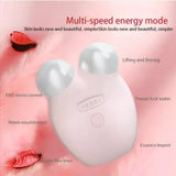 Microcurrent Facial Toning Device EMS Face Roller Electric V- Face Shaping Massager Face Lift Up Skin Care Tool Wrinkle Remove