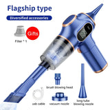 Wireless Handheld Vacuum Cleaner 120W Powerful Electric Portable Mites Dust Cleaners Office Home Appliance Car Vacuum Cleaneing