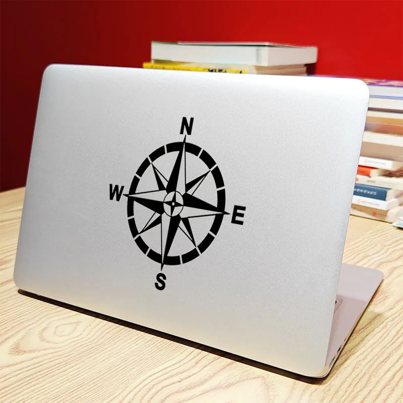 Compass Vinyl Decorative Laptop Decal for Macbook M2 Air 13 Accessories Pro 16 Retina 15 Inch Mac Skin Notebook Tablet Sticker