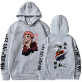 Anime Jujutsu Kaisen Hoodies Men Satoru Gojo Print Sweatshirt Autumn Winter Harajuku Hoody Hooded Streetwear Plus Size Hoodie