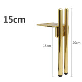 Oulylan 4PCS Furniture Legs Metal For Sofa Cabinet Double Headed Metal Table Legs Bed Feet Cabinet Replacement Parts