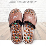 Jade Massage Button Slippers Feet Massager Acupoint Massage Instrument Health Care Foot Massage Shoes Birthday Gift for Parents