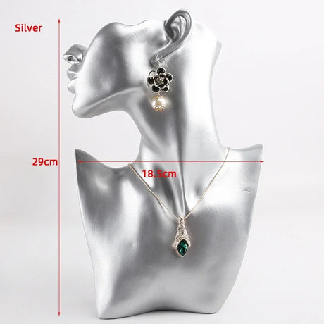 Resin Jewelry Pendant Necklace Mannequin Display Bust for Earring Holder Display Window Display Rack