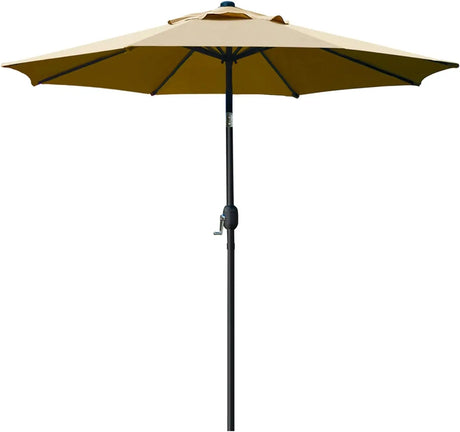 9' Patio Umbrella Outdoor Table Umbrella with 8 Sturdy Ribs