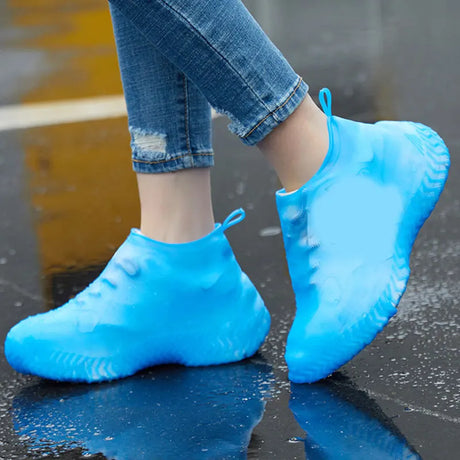 Waterproof Silicone Shoe Cover High Elasticity Wear-resistant Rain Boots for Outdoor Rainy Day Non-slip Reusable Shoe Covers