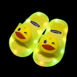 Cartoon Unicorn Animals luminescence Shoes Children’s Boys Girls Slippers Lighted Fashion Cute Shoes Toddler Slippers For Kids