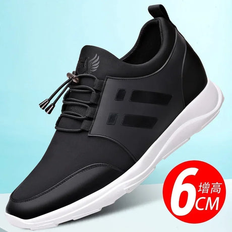 TAFN Men's shoes with invisible inner height, wear-resistant leather shoes, genuine leather sports shoes, men's casual shoes