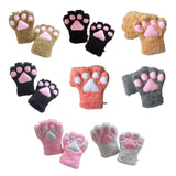 Furry for Cat Paws Gloves Animal Cosplay Costume Lion Bear Padded Mittens