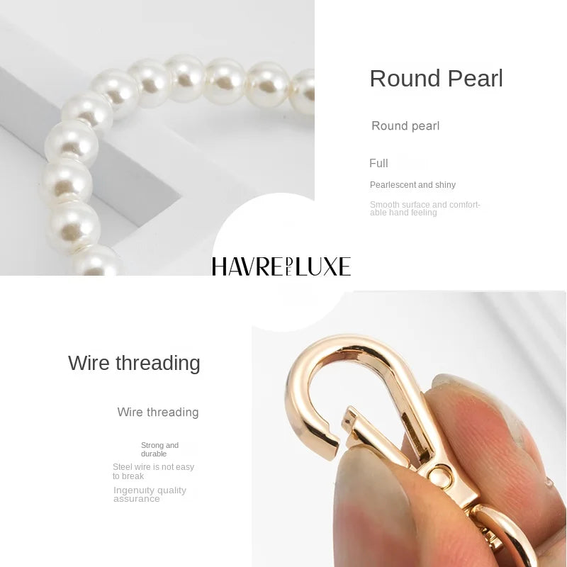 Pearl Chain Accessories Small Fragrant Wind Bag Messenger Shoulder Strap Diy Transformation Replacement Bag Chain Single Buy