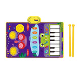 2 In 1 Baby Musical Instrument Piano Keyboard & Jazz Drum Music Touch Playmat Mat Early Education Toys for Kids Gift