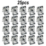 25x Car Metal Fastener Clips Clamp 1/2X 5/8inch Car Retainer Moulding Trim 16662182 11588650 Interior Accessories Auto Fastener