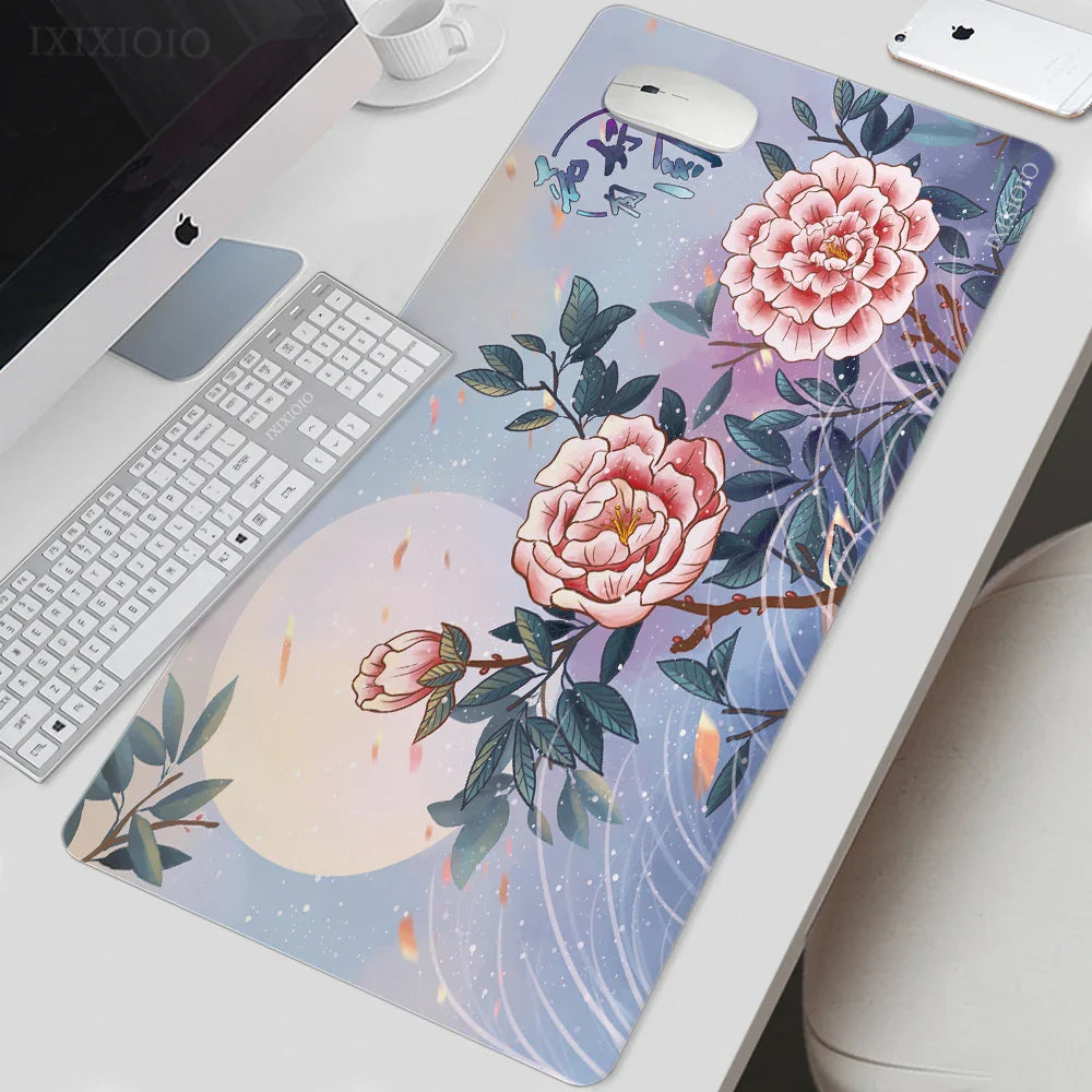 Mouse Pad Gamer Flower XL Home New Mousepad XXL keyboard pad Non-Slip Office Office Accessories Mice Pad Table Mat