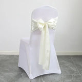 50PCS 17x275cm Rose Gold Satin Chair Sashes Bows Chair Cover Ribbons for Wedding Banquet Party Baby Shower Event Decorations